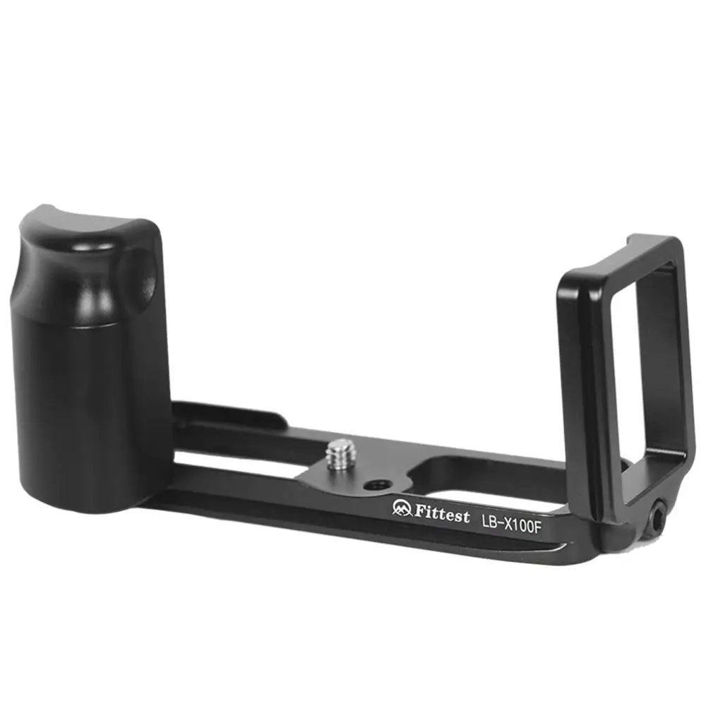 First2savvv Quick Release Placa L Bracket Titular Aperto de Mão para Câmera Fuji Fujifilm X100F, Benro Arca Swiss Tripé Cabeça