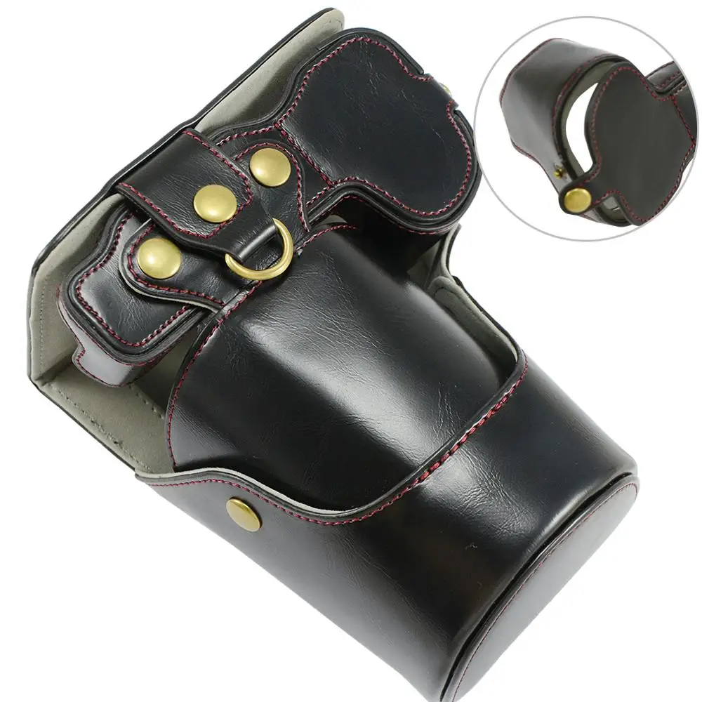 First2savvv całego ciała precyzyjne dopasowanie PU skórzany futerał na aparat cyfrowy pokrowiec Z powinny pasek do aparatu Nikon Z7 Z6 (NIKKOR Z 24 -70mm)