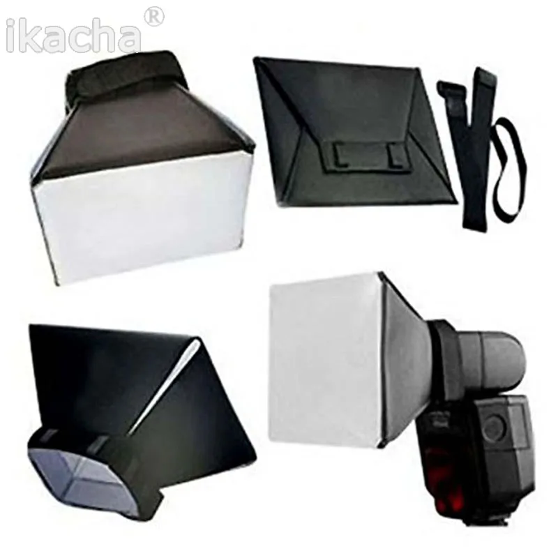 การถ่ายภาพ Flash Softbox Diffuser Mini Softbox Kit กล้องถ่ายภาพแบบ Soft Box แฟลชสำหรับ Canon EOS สำหรับ Nikon ความเร็ว
