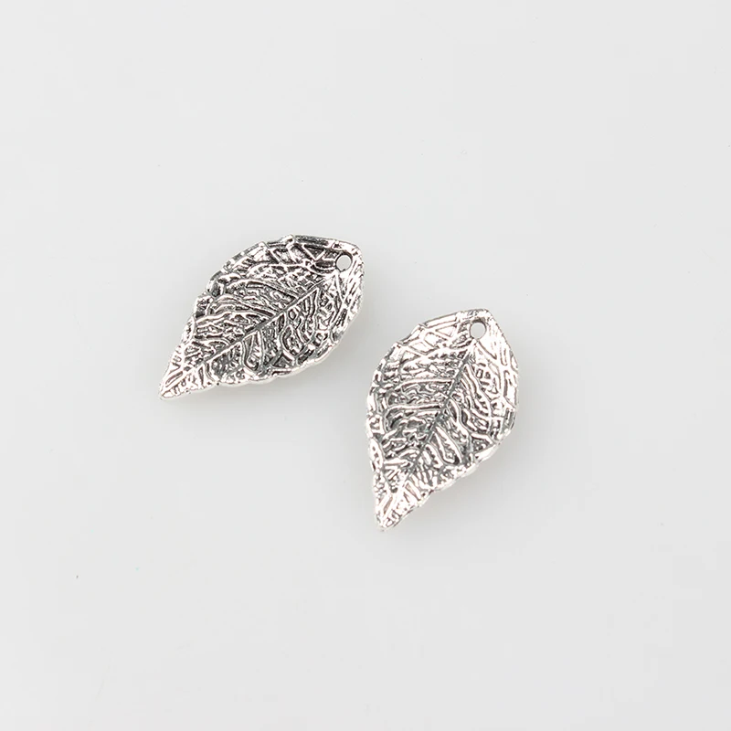 Nowy 20-częściowy 25 * 15MM Nowy Retro Zinc Alloy Leaves Charms Wisiorki dla DIY Akcesoria Prezenty — zdjęcie 3