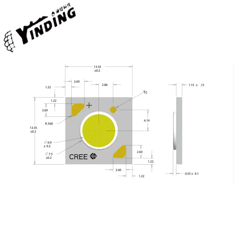 5pcs  CXA ceramics COB 1304 10W 9/18/36V LED Chip diode bulb Warm/Neutral/Cold white high power led lamp beads