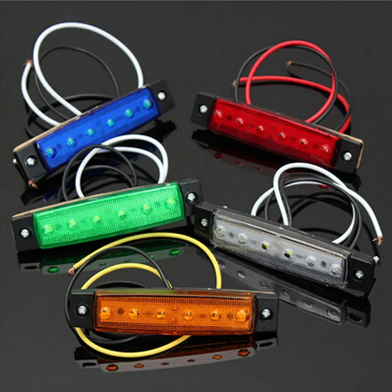 1Pcs Car External LED Signal Indicator Lights 24V Bus Truck Lorry Side Marker Indicator Light Trailer Rear Warning Lamp