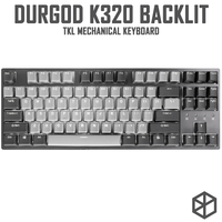 durgod 87 corona k320 backlit mechanical keyboard cherry mx switches pbt doubleshot keycaps brown blue black red silver switch