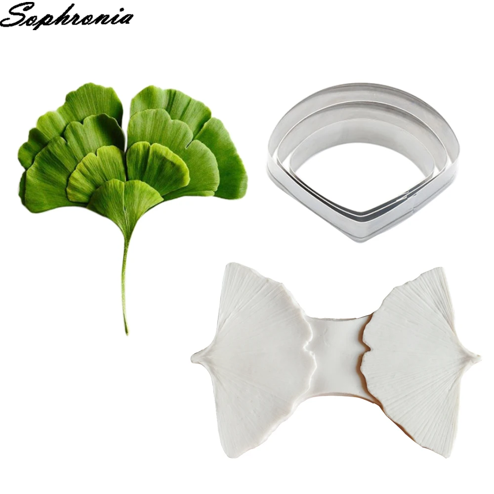 

Ginkgo Biloba Petal Silicone Kitchen Molds for Handicrafts Fondant Sweets Cookie Baking Supplies Table Decorations Pastry CS234