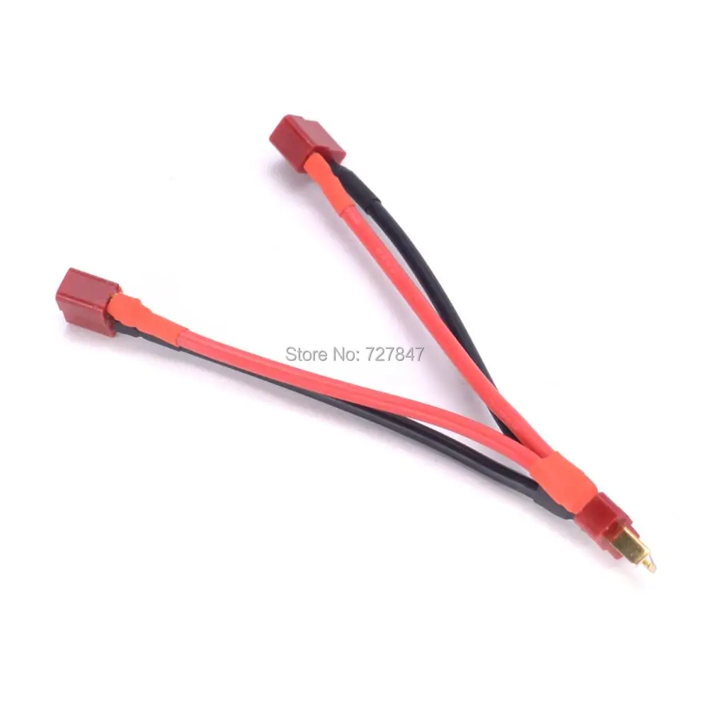 T-Stecker T stecker Y Draht Kabel Harness Weiblichen zu Männlichen T Stecker Parallel Batterie Pack Anschluss Kabel Splitter für FPV