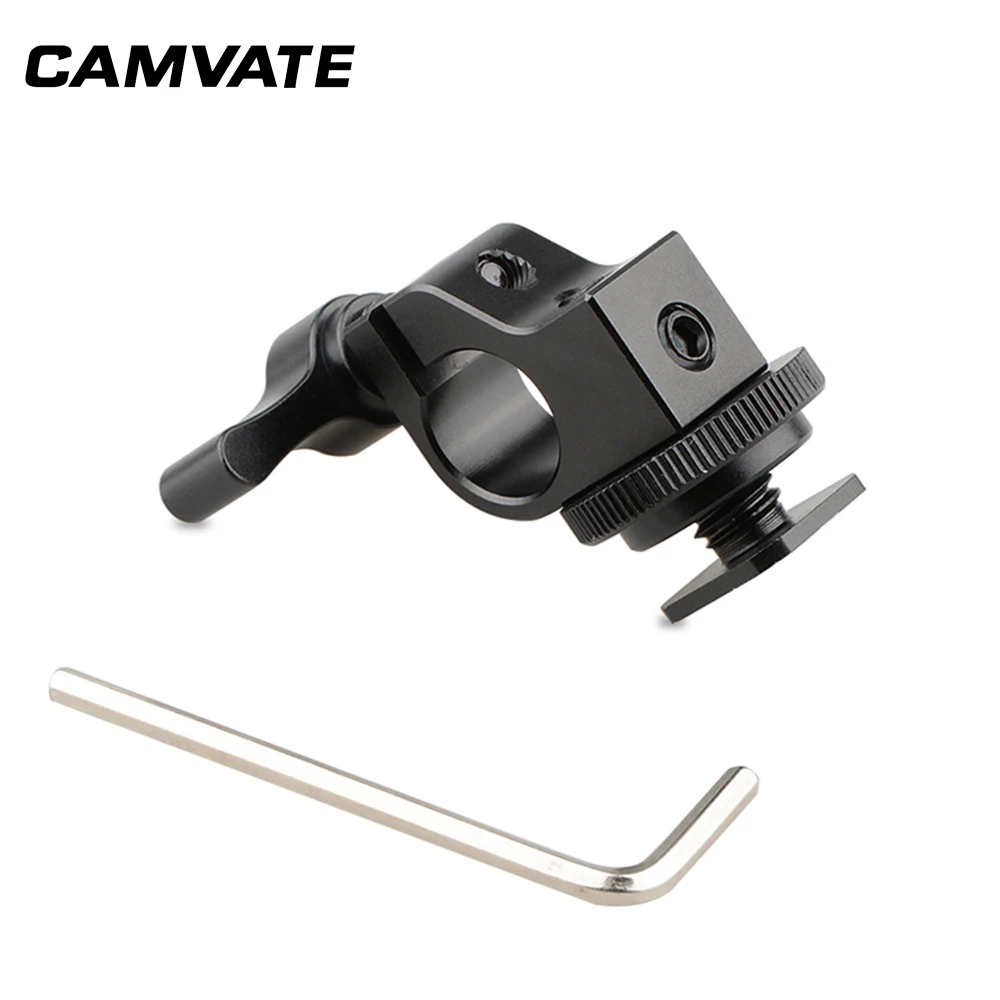 CAMVATE 15 мм одинарный разъем для фотоаппарата с адаптером для крепления башмака