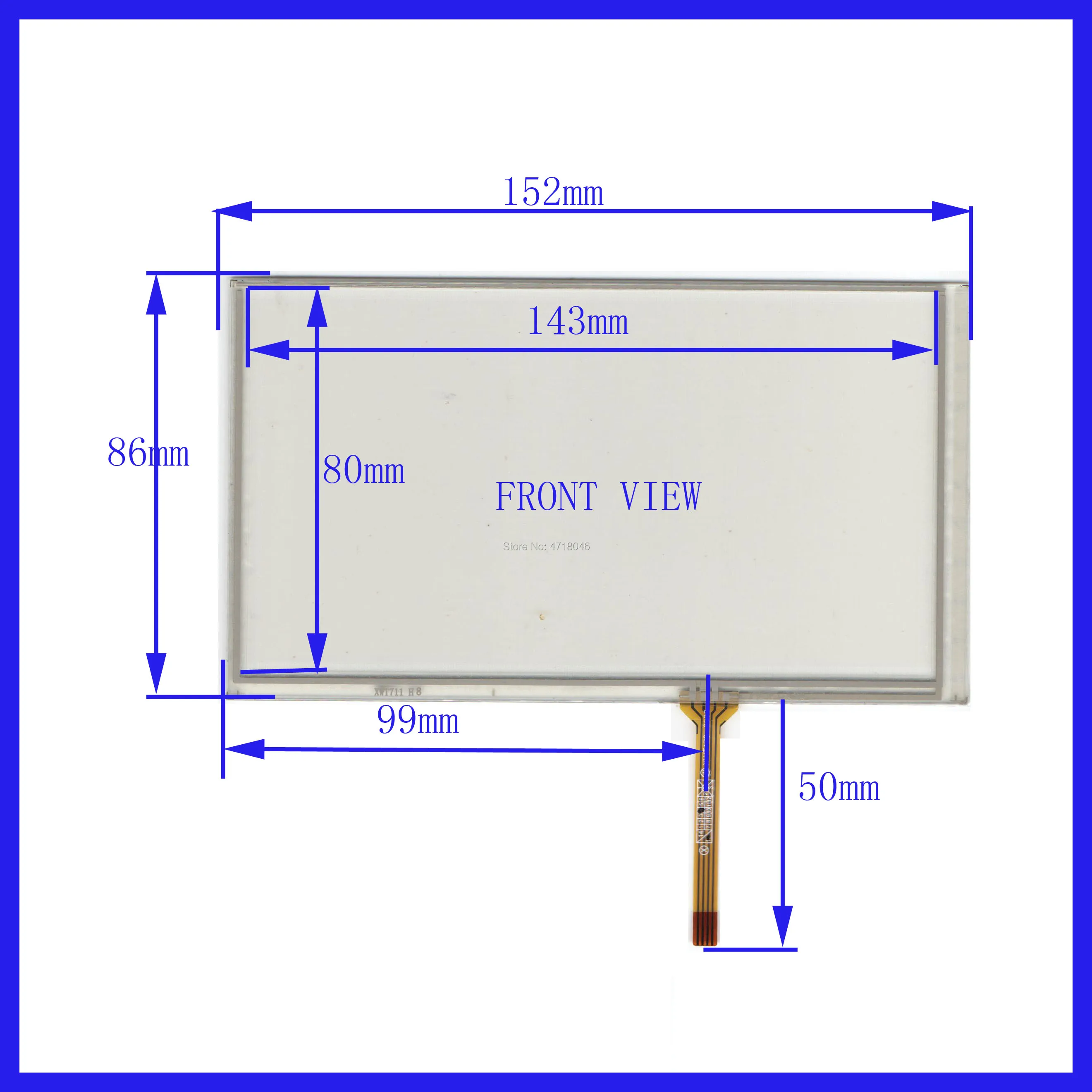 

ZhiYuSun wholesale 5PCS/Lot BR303-062 compatible 6.2inch 4lines resistance screen for car DVD redio this is compatible