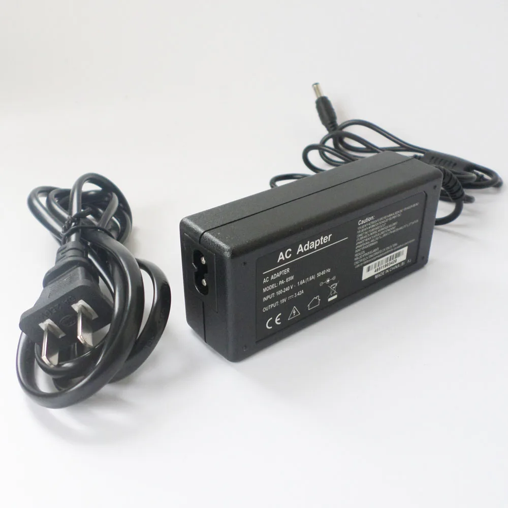 

New 65W Laptop AC Adapter Charger For Toshiba PA3714U-1ACA PA3467U-1ACA PA3917U-1ACA L750D P2000 F25 19V 3.42A Power Supply Cord