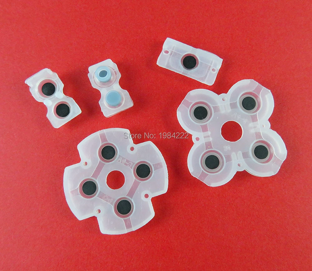 2 компл./лот для контроллера Playstation 4 PS4, проводящие силиконовые резиновые накладки, кнопки, ремонт, запасная часть