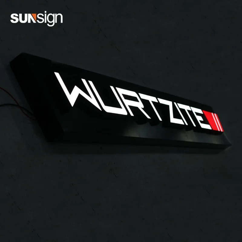 3D front lit light box acrylic letter material for shop outdoor decoration