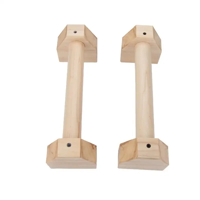 

H Shaped Environmental Wooden Calisthenics Handstand Personalized Parallel Bar Double Rod Push-Up Stand