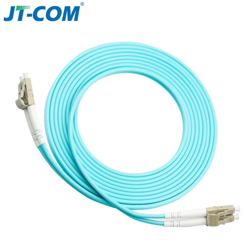 Cable de parche de fibra óptica, 10G, OM3, LC, UPC-LC, UPC, multimodo, dúplex, 2,0mm, 3,0mm