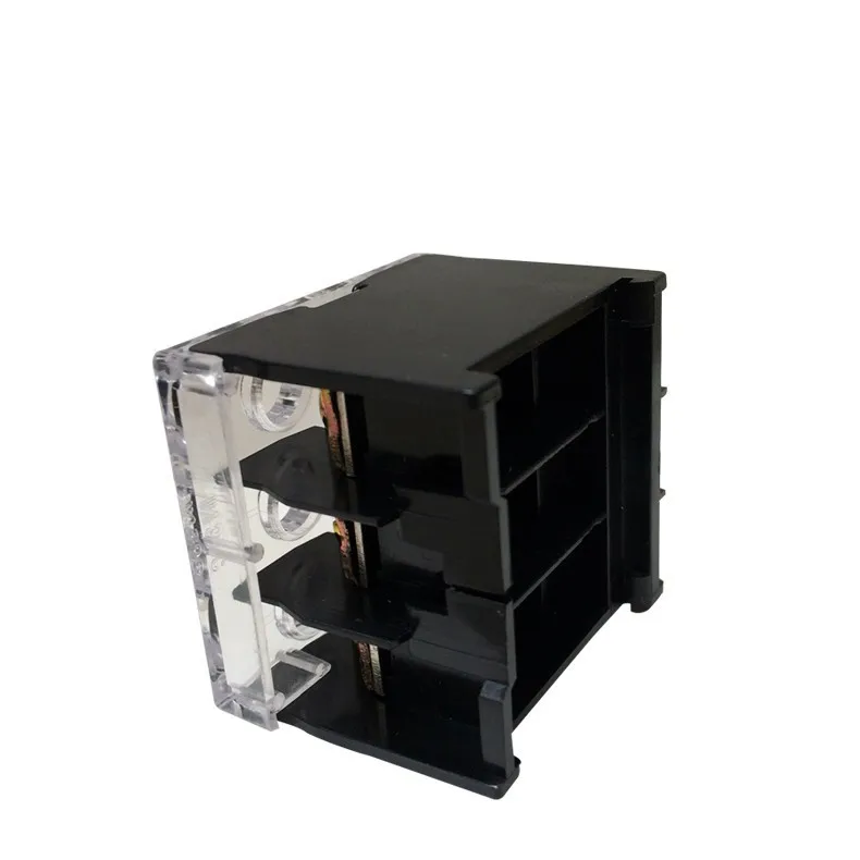 10 stücke IN-30BK anschluss klemmen blöcke 50a 3p din schiene montiert europäischen terminale stecker zweireihig