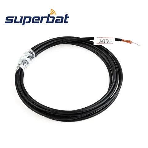 Superbat 30m RF 동축 케이블 어댑터 커넥터 M17/119-RG174 동축 케이블 고품질 내구성 통신 케이블 액세서리