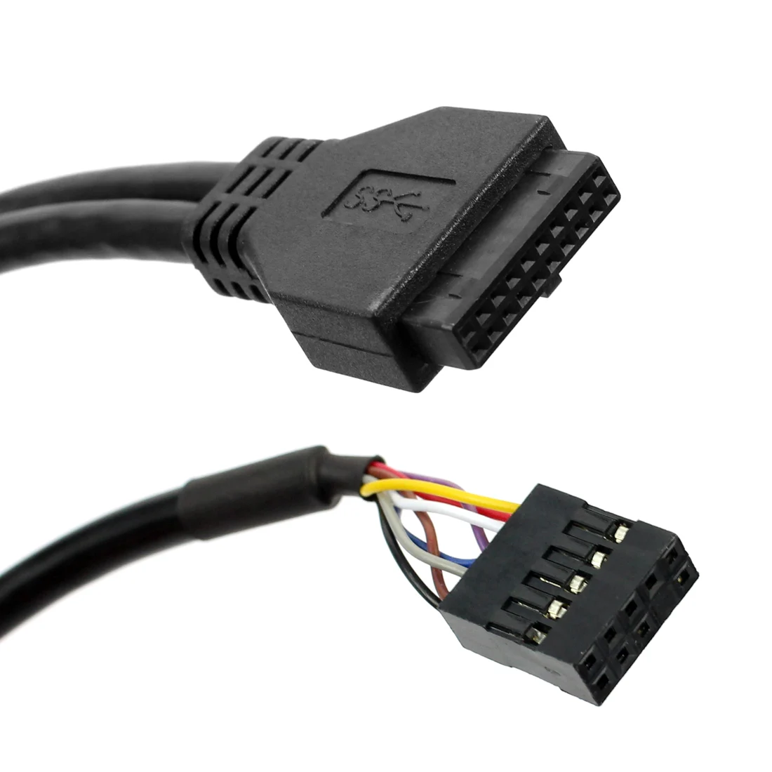 19Pin+9Pin 2 Port USB Hub USB 3.0 HD Audio Front Panel Combo Bracket Adapter For Desktop Internal 3.5" FDD Floppy Bay