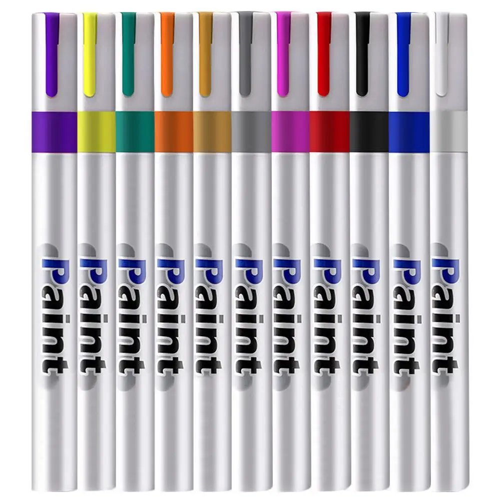 11 Color Oily Marker Graffiti Pen Paint Pens Oil-based Paint Marker Long Lasting Fast Drying For Marking Painting