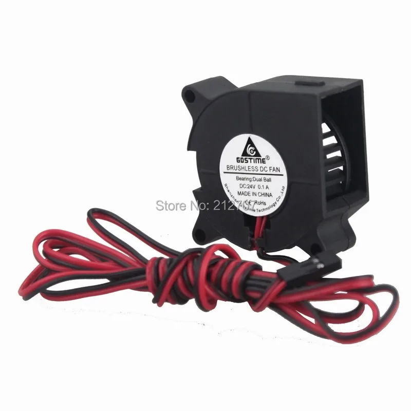 

Вентилятор охлаждения Gdstime 4020, 12 В, 40 мм x 40 мм x 20 мм, шарикоподшипник, провода 100 см для 3D-принтера