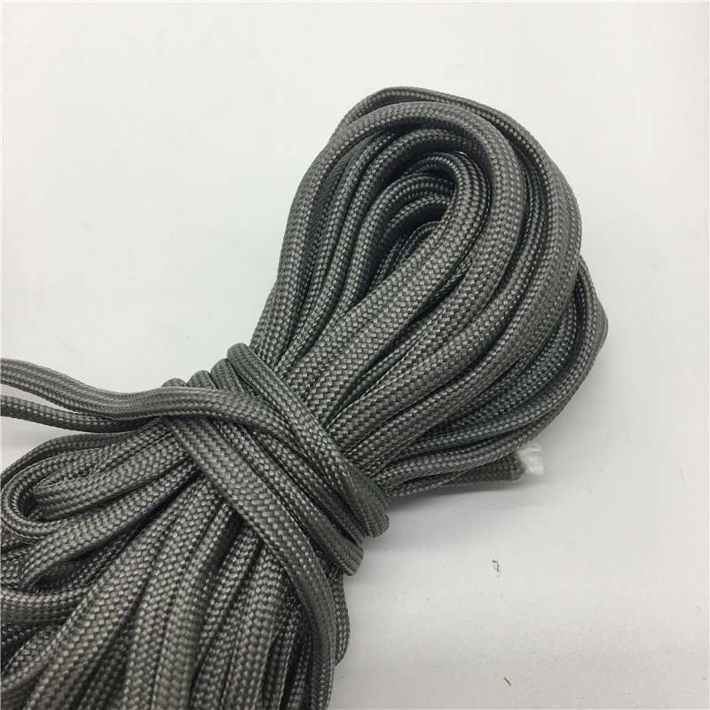 10yds Paracord 550 Parachute Cord Lanyard Rope Mil Spec Type III 7 Strand Climbing Camping Survival Equipment #Deep gray