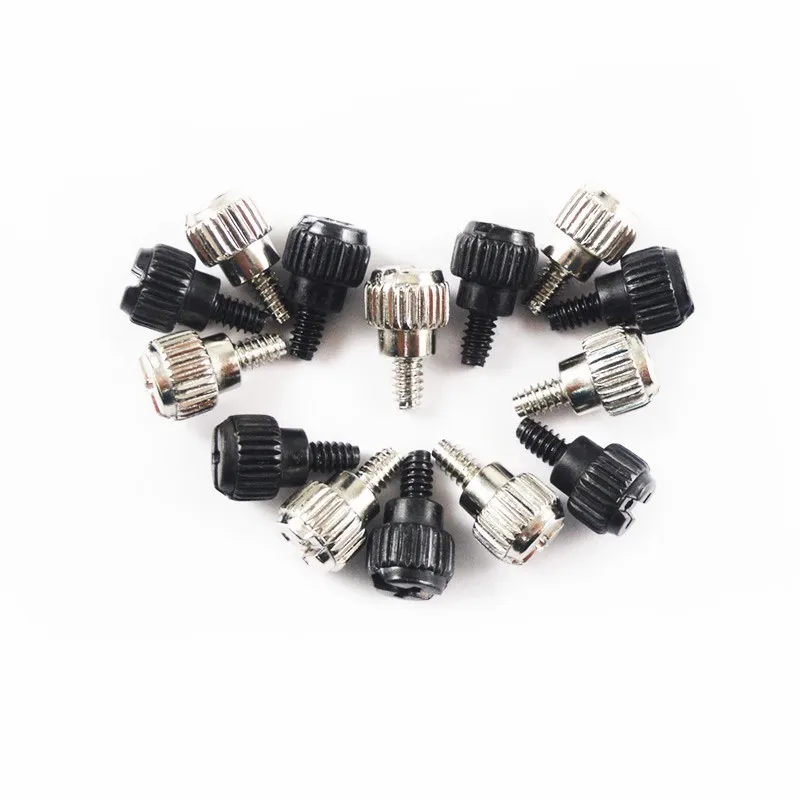 10pcs 6#-32*5/6mmThread Teeth Length 5mm 6mm Computer Pc Case Cooling Fan Toolless Adjustment Screw Thumbscrews Thumb Screw M3.5