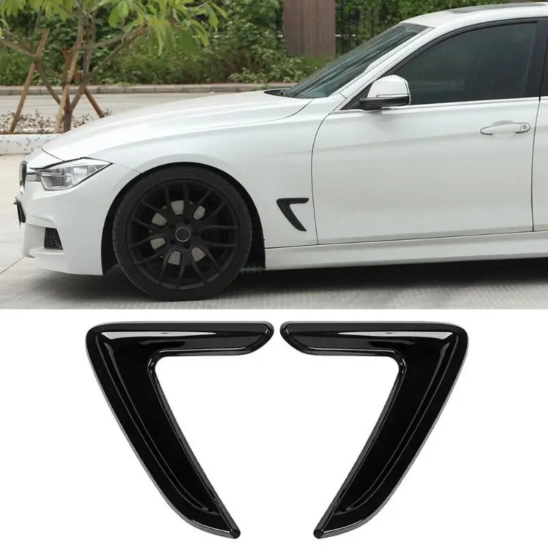 1 Pair Car Side Air Vent Cover Trim Fender Sticker for BMW 3 Series F30 2012-2016 Car-styling Stickers