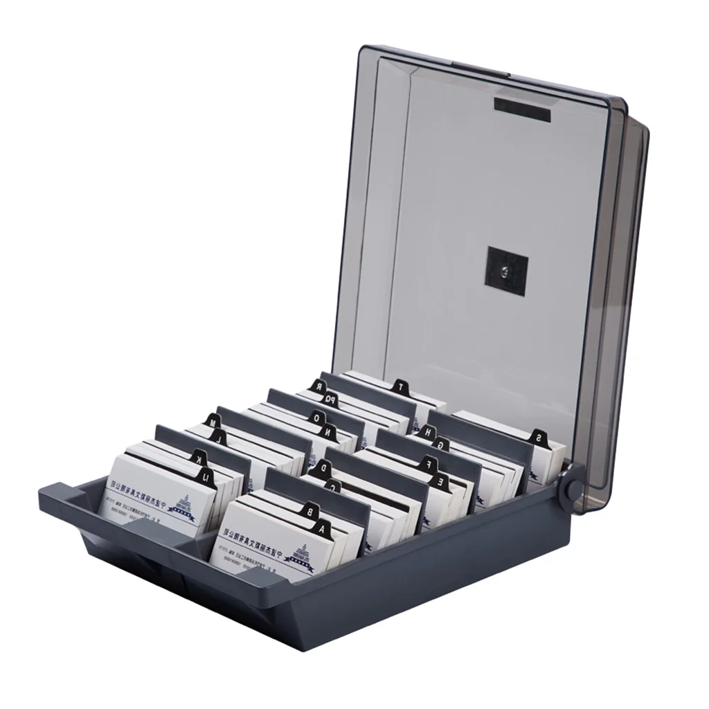 Business Card Holder Name Card Organizer 8 Divider Up To 1000 Standard Cards