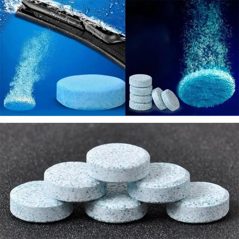 

10Pcs/Pack Car Solid Wiper Cleaner Effervescent Tablet Auto Window Cleaning Windshield Glass Cleaner Car Accessories