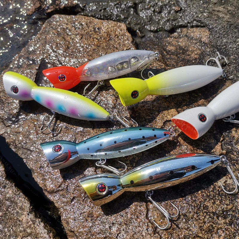 TacklePRO PO-13 JERKBAIT Artificial Bait 100mm 24g Popper Topwater Fishing Predator Tackle Quality Wobblers Hard baits Pesca