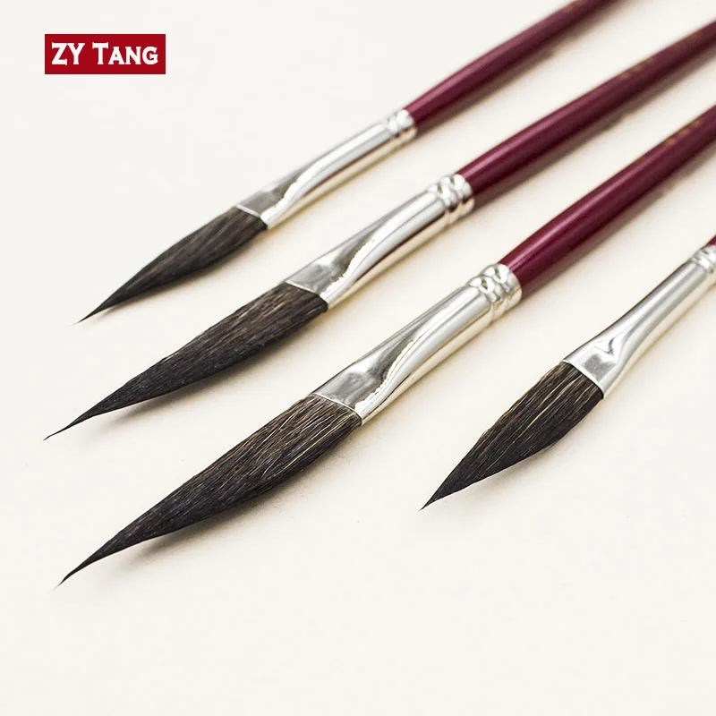 ZYTANG 117DS Dagger Striper squirrel hair,Quill, watercolor brush