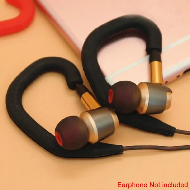 Eco-friendly impermeável Ear Hook, Soft Sports Loop Hanger, Gancho Titular, Silicone Fone de ouvido Acessórios, 1 Par, #7