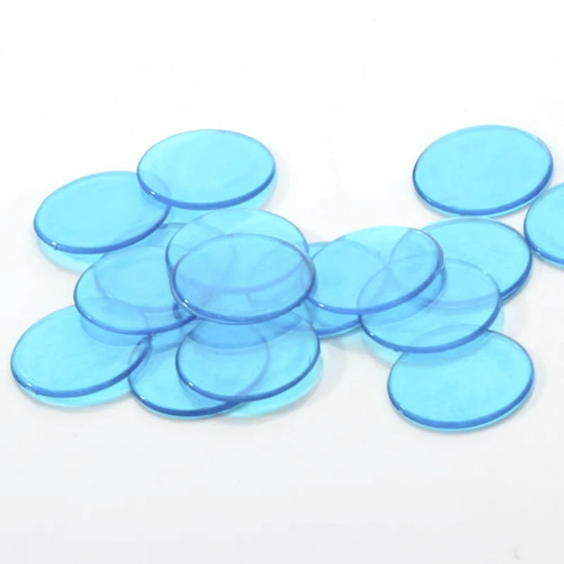 400 Pieces Plastic Non-toxic Casino Poker Chips 19mm Bingo Chips Tokens Casino for Card Games