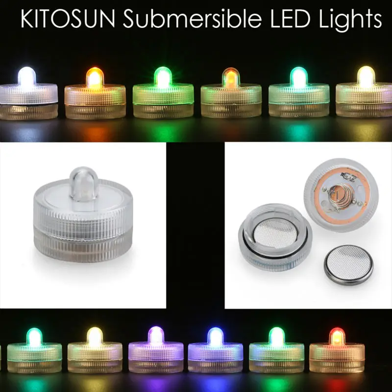

Super Bright Submersible Waterproof Mini LED Tea Light Candle Lights For Wedding Party Deocration Vase Light