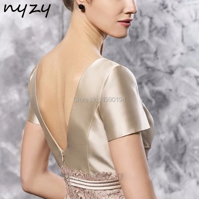 NYZY M107 Champagne Mother of the Bride Jacket Dresses Formal Dress for Wedding Party Guest Mother Dresses Suits Outfits 2019