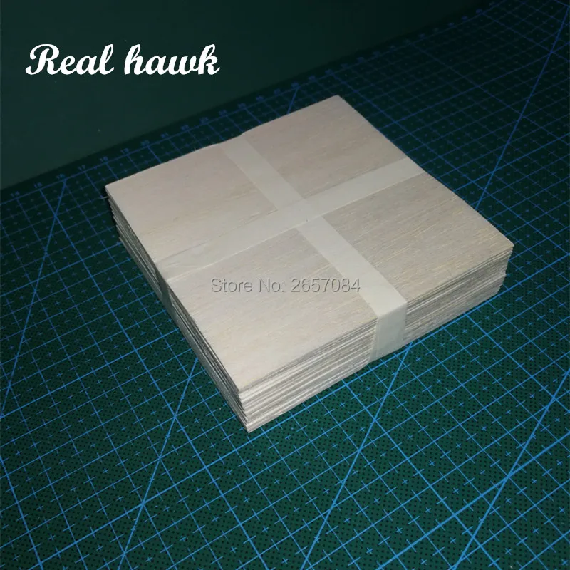 20pcs AAA+ Balsa Wood Sheet 100x100x1mm Model Balsa Wood Can be Used for Military RC plane Models etc Smooth DIY