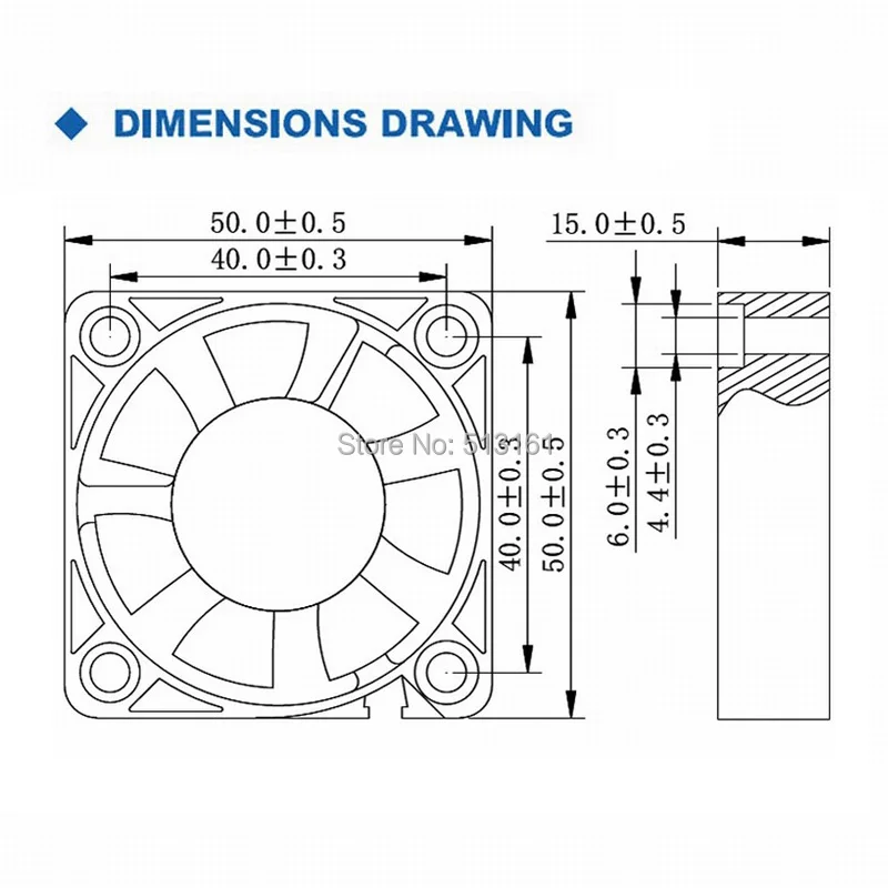 1 Piece Gdstime 12V 50MM 5CM 50MM X 15MM DC Brushless 2pin Connector Cooling Cooler Fan For PC Laptop Computer Case Fan