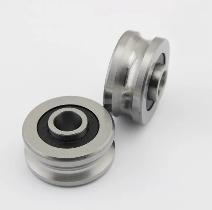 50pcs/lot SG25 U shape groove track roller guide way pulley for embroidery machine 8*30*14mm