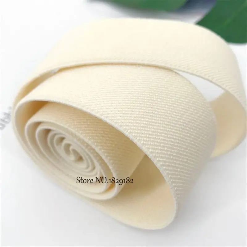 38mm Double-Sided Thickened Twill Elastic Belt 4 Meters Trousers Skirt Waistband Elastic Belt Garment Accessories Rubber Band