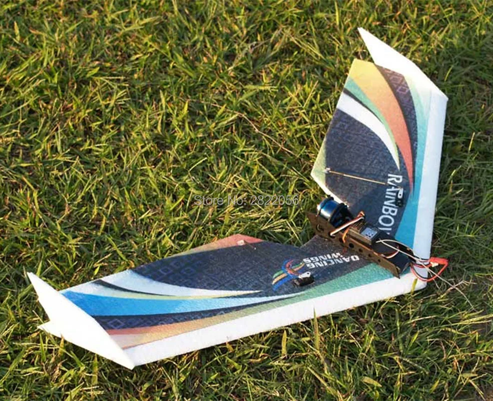 

RC Plane EPP Airplane Model DW HOBBY Rainbow Fly Wing 800mm Wingspan EDF Version RC Airplane Kit