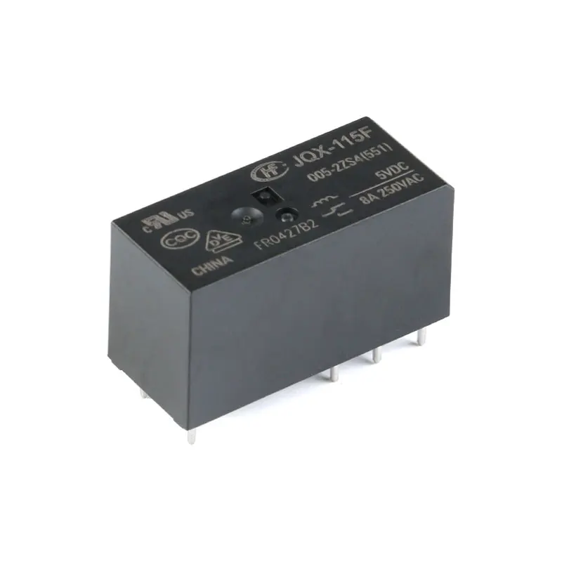 Relay HF115F 012-2ZS4  JQX-115F 024-2ZS4 HF115F-012-2ZS4-12VDC JQX-115F-024-2ZS4 005-2ZS4 12VDC DC5V 12V 24V 8A 250VAC 8Pin