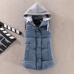 Gilet à capuche perfectionné pour femme, gilets chauds en duvet, optique respirante, grande taille, 6XL, automne et hiver