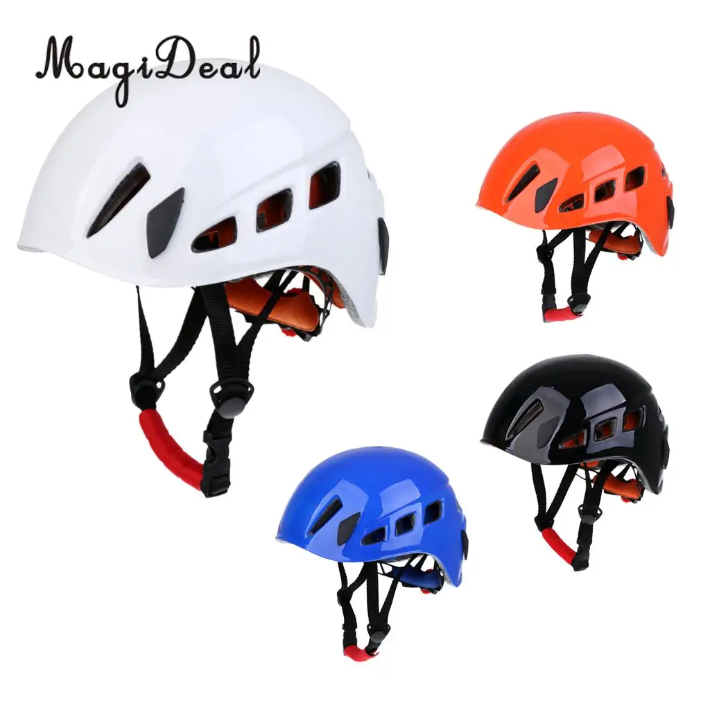 

MagiDeal Safe Rock Climbing Downhill Caving Rappelling Rescue Helmet Protector for Kayak Canoe Boat Dinghy Camping