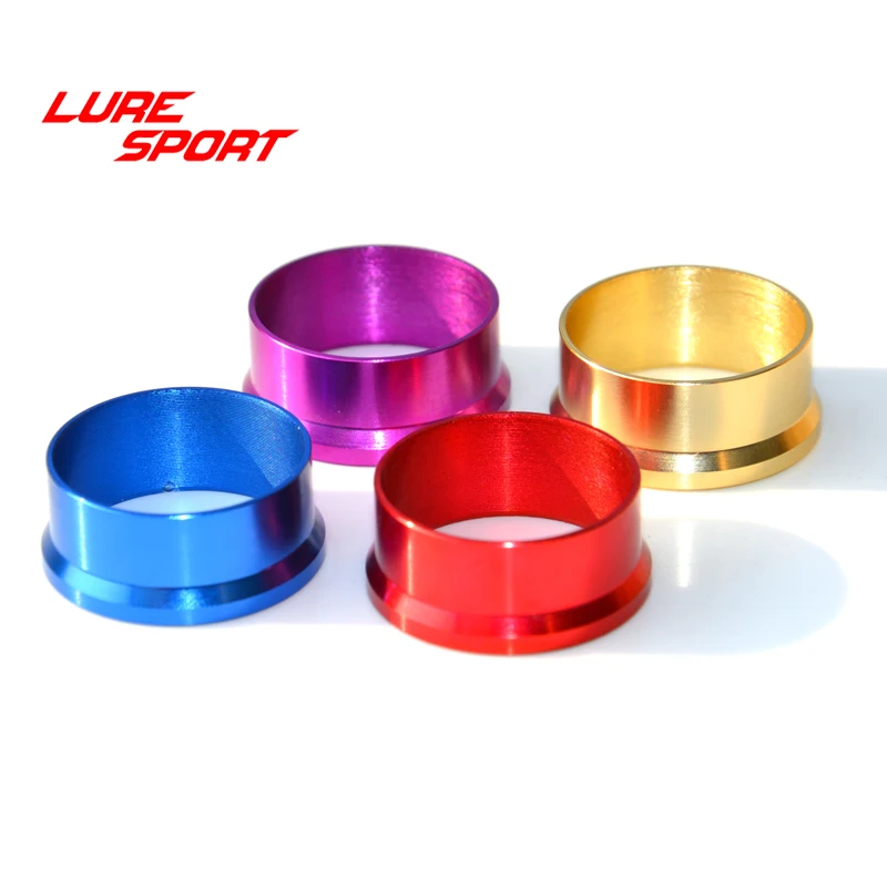 LURESPORT 6pcs SPAR9 10 17 Aluminum Space Ring of FUJI Reel Seat wind Check Rod Building Component Repair rod  DIY Accessory