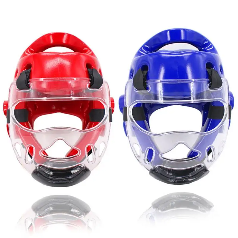 Sports Clear Face Shield Head Shield Removable Taekwondo Helmet Mask Protective Gear For Both Men And Women