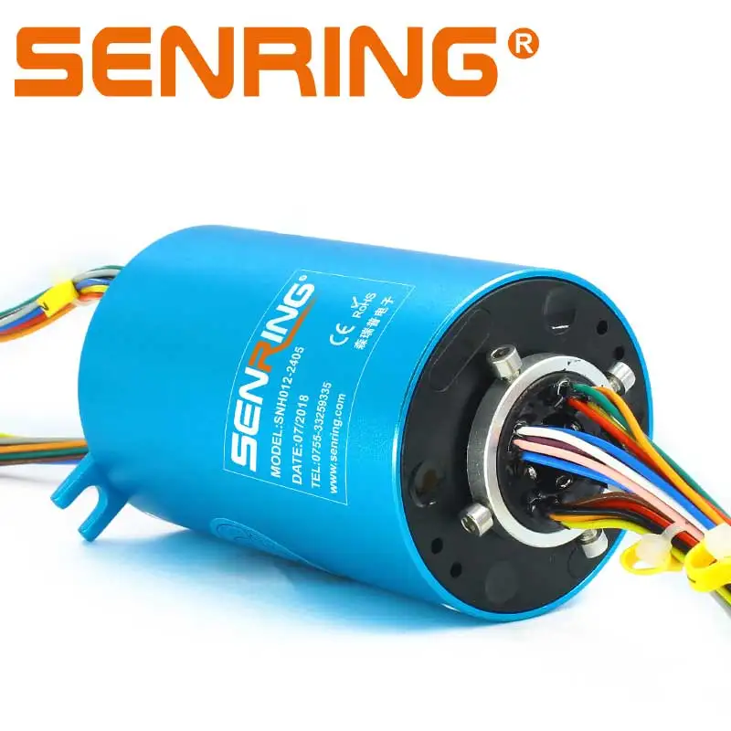 

Compact Rotary Coupling 440VAC/VDC Voltage Slip Ring with ID12.7mm 24Wires 5A Current Transfer