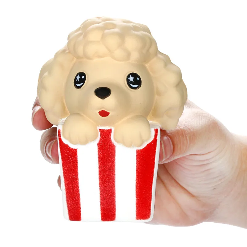 Toys 2019 Cute Popcorn Dog Squishy Slow Rising Scented Soft Squeeze Toy Stress Relief Original Package Funny for Kid Gift Toy