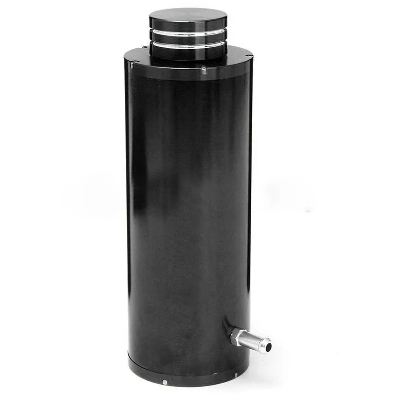 1set Black   800ml Unbiversal Overflow Catch Tank Radiator Coolant Cooling Aluminum Alloy Catch Tank Overflow Reservoir