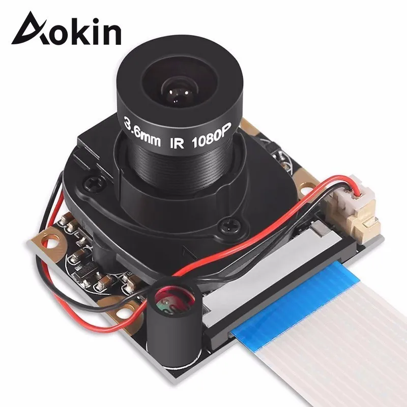 Aokin For Raspberry Pi Camera Module With Automatic Ir-cut Night Vision Camera 5mp 1080p Hd Webcam For Raspberry Pi 3 Model B