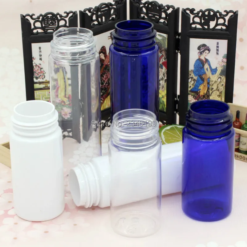 プラスチック製発泡ボトル100ml,洗顔料用,空のペットボトル,青,白,化粧品包装200ml,20ピース/ロット