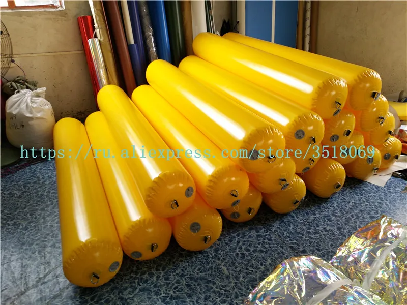 

Sell yellow PVC inflatable floating tube, PVC inflatable buoy, floating objects on the water