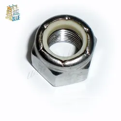 10pcs 4# 6# 8# 10# Us 304 Stainless Steel UNC or UNF Anti-loose Nuts, Self-locking Nuts, Nylon Lock Nut 1/4-20 5/16-18 3/8-16