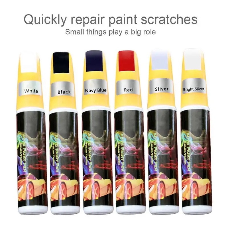 Car Paint Repair Pen Scratch Repair Pen Paint Repair Red Black White Silver Gray Paint Touch Pen